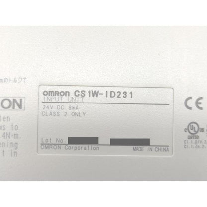 箱から開封済み 箱汚れあり 未使用 オムロン OMRON CS1W-ID231