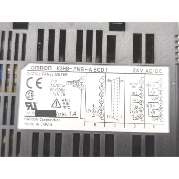 未使用 オムロン OMRON K3HB-PNB-ABCD1 AC/DC24V Ver.1.4 その7