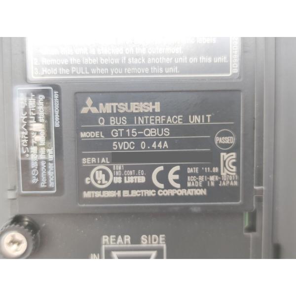 電源のみ動作確認済み 中古 三菱 MITSUBISHI GT1672-VNBA GT15-QBUS セット