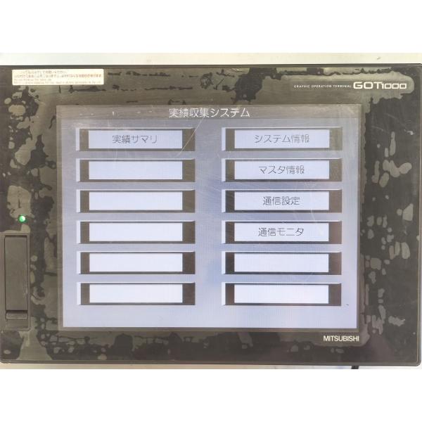 電源のみ動作確認済み 中古 三菱 MITSUBISHI GT1672-VNBA GT15-QBUS セット