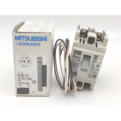 中古 三菱 MITSUBISHI NV30-FA AC100-200V 2P 10A 30ｍA