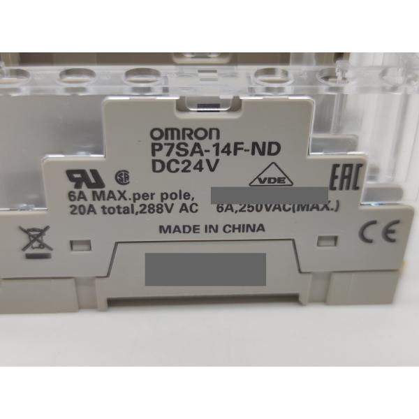 6個セット 箱いたみマジック書込あり たぶん未使用 オムロン OMRON P7SA-14F-ND DC24V