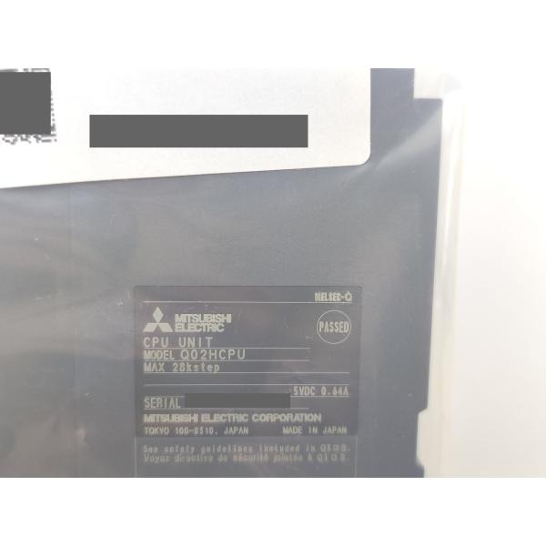 2018年製 箱いたみあり 新品 三菱 MITSUBISHI Q02HCPU