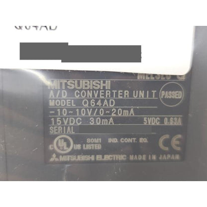 2015年 新品 三菱 MITSUBISHI シーケンサ Q64AD シーケンサー