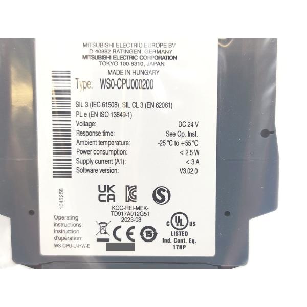 2023年製 箱マジック書込・いたみあり 未使用 三菱 MITSUBISHI 新品 WS0-CPU000200 その1