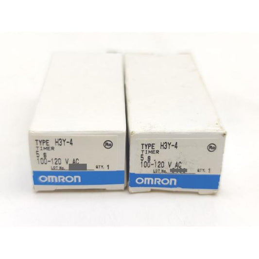 2点セット 箱汚れあり 未使用 オムロン OMRON H3Y-4 5S 100-120VAC