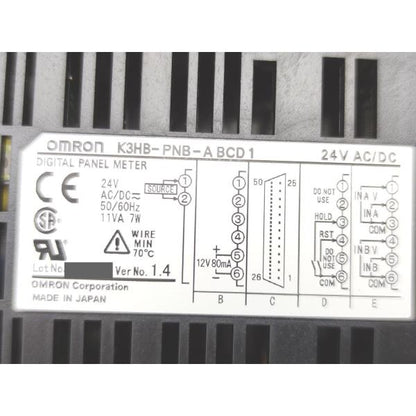 未使用 オムロン OMRON K3HB-PNB-ABCD1 AC/DC24V Ver.1.4 その6