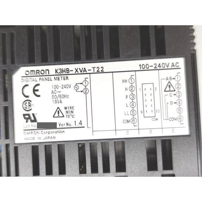 箱いたみあり オムロン OMRON 中古か未使用か不明 K3HB-XVA-T22 AC100-240V