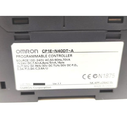 中古 オムロン OMRON CP1E-N40DT-A