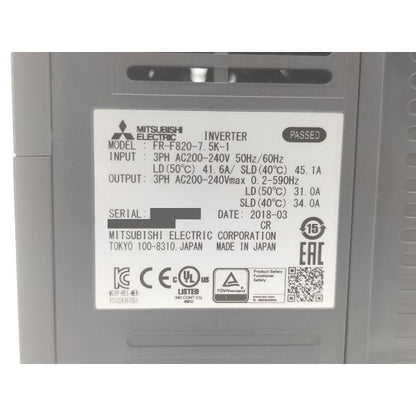 中古 三菱 MITSUBISHI FR-F820-7.5K-1