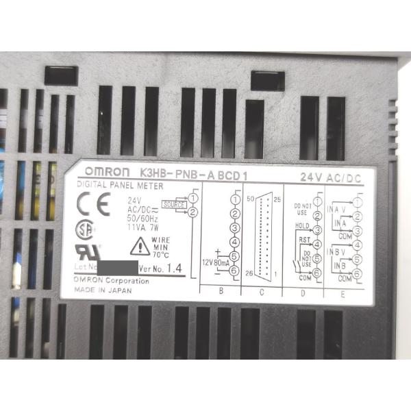 未使用 オムロン OMRON K3HB-PNB-ABCD1 AC/DC24V Ver.1.4 その3