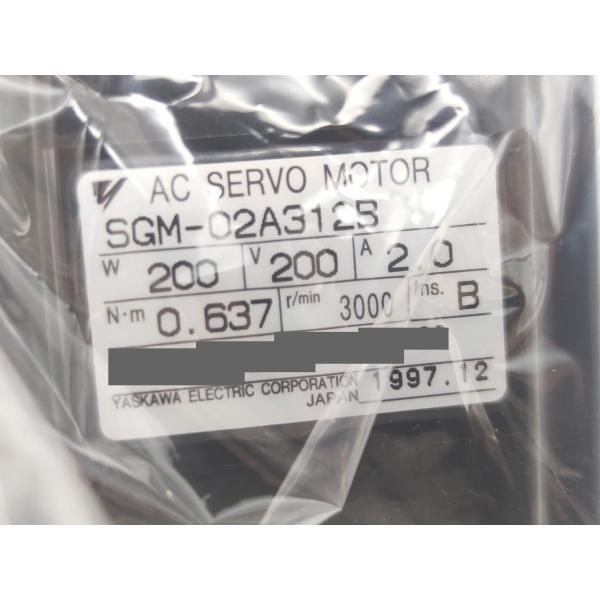 箱汚れあり 新品 安川電機 YASKAWA SGM-02A312B その1