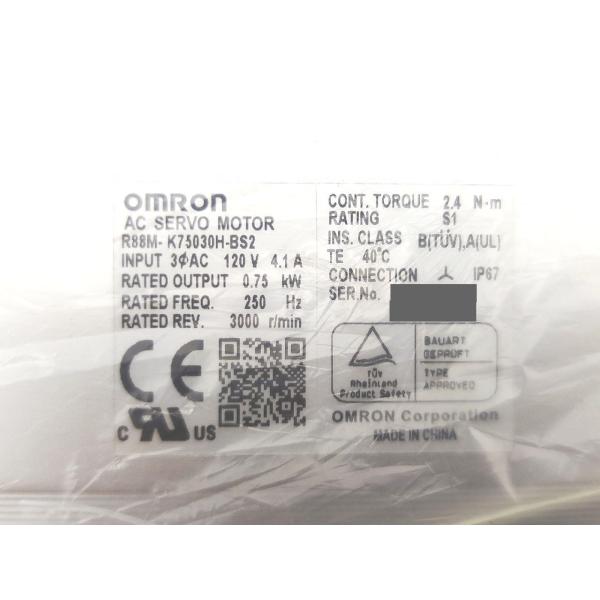箱汚れあり 袋やぶれあり 中古か未使用か不明 オムロン OMRON R88M-K75030H-BS2