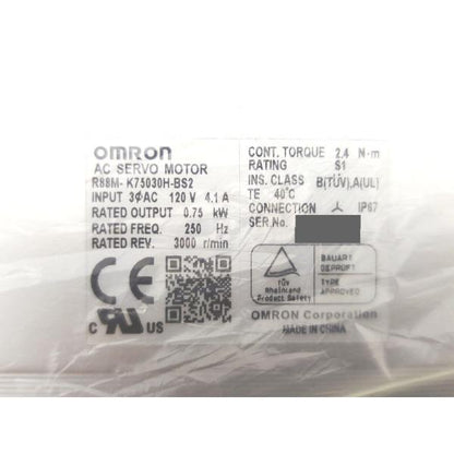 箱汚れあり 袋やぶれあり 中古か未使用か不明 オムロン OMRON R88M-K75030H-BS2