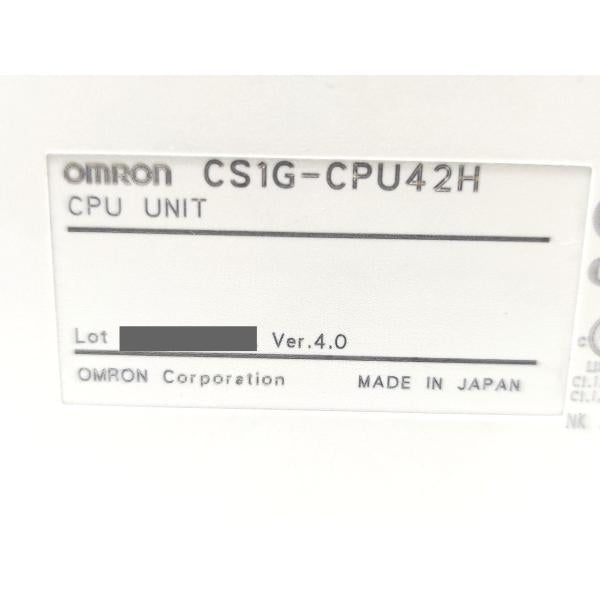 汚れあり 中古 オムロン OMRON CS1G-CPU42H