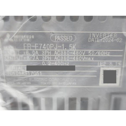 2024年製 新品 三菱 MITSUBISHI FR-F740PJ-1.5K その3