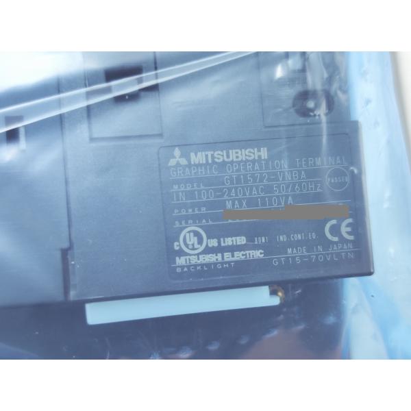 説明書付き 箱なし袋未開封 未使用 三菱 GOT GT1572-VNBA