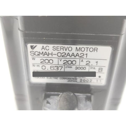 本体いたみあり 中古 安川電機 YASKAWA SGMAH-02AAA21