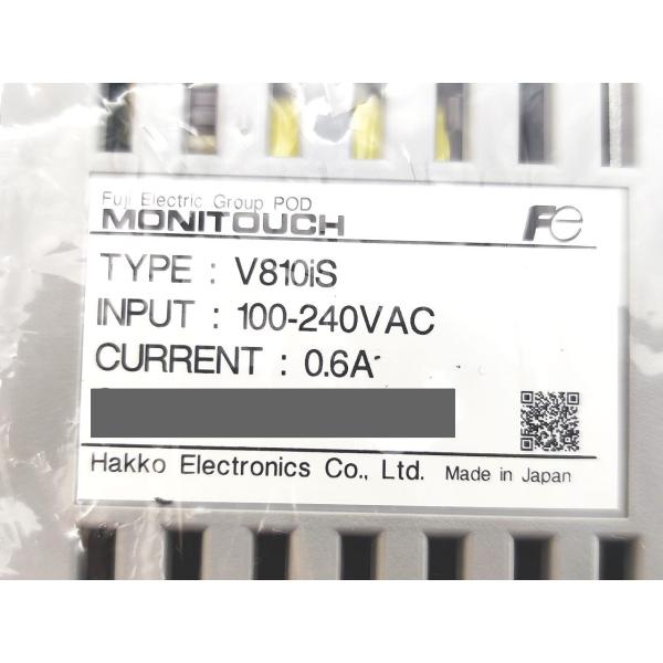 箱いたみ汚れマジック書込あり 未使用 富士電機 FujiElectric V810is 100-240VAC