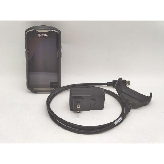 電源とタッチパネル反応CK 中古 ZEBRA 業務用タッチコンピュータ ハンディターミナル TC510K 本体 ケース コード アダプタ その4