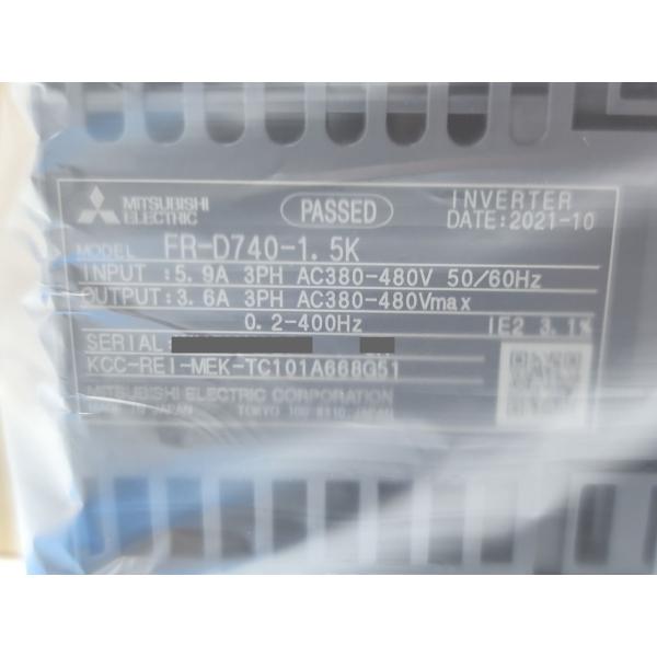 箱いたみあり 2021年 新品 三菱 MITSUBISHI FR-D740-1.5K その2