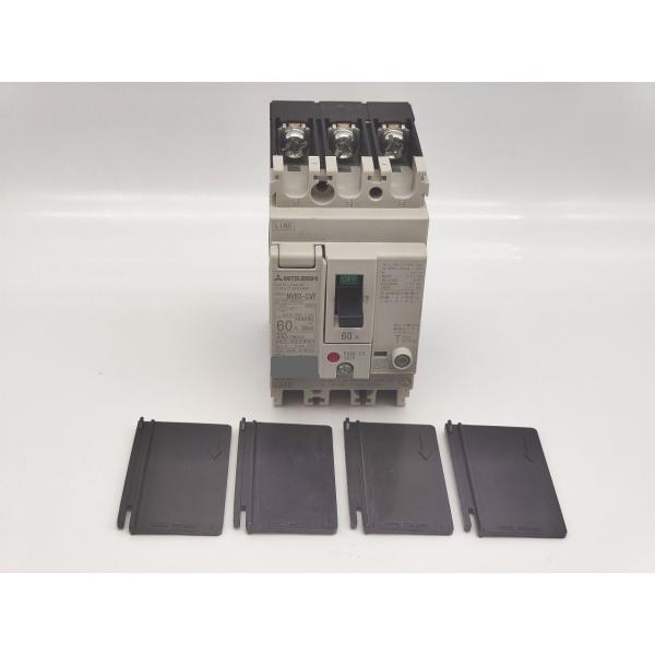 中古 三菱 MITSUBISHI NV63-CVF AC100-440V 3P 60A  500mA