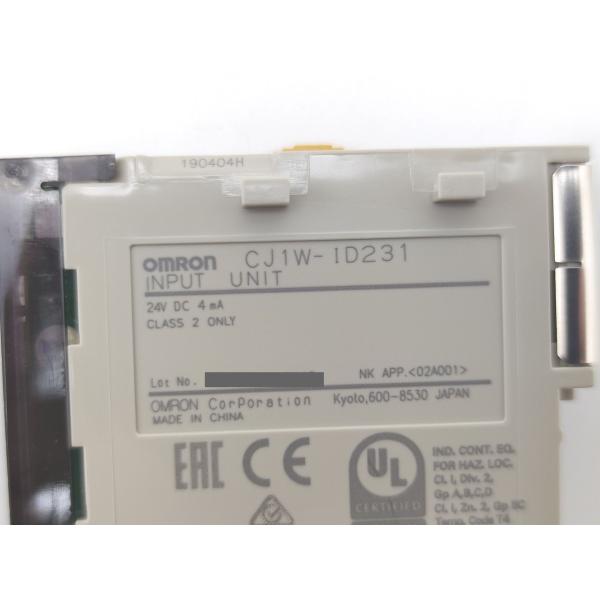 箱開封済み 箱かなり汚れあり 未使用 オムロン OMRON CJ1W-ID231