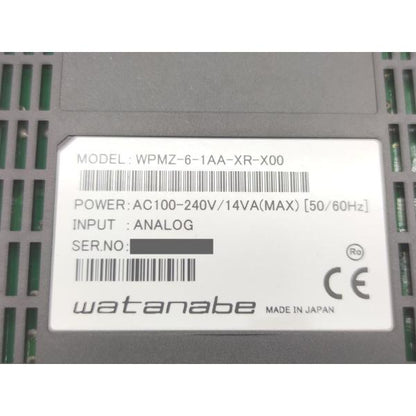 未使用 渡辺電機工業 WPMZ-6-1AA-XR-X00