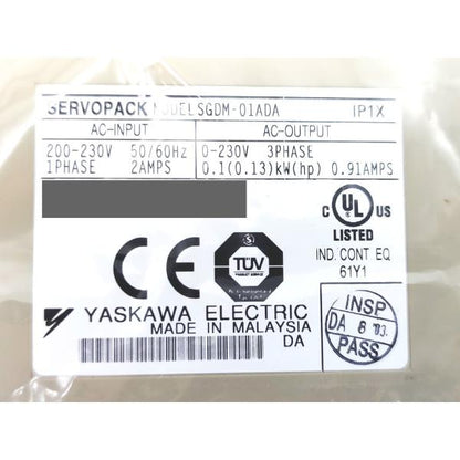 箱汚れあり 未使用 安川電機 YASKAWA SGDM-01ADA