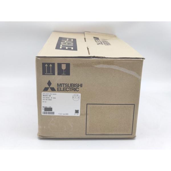 箱いたみ 新品  三菱 MITSUBISHI NV630-CW 100-440VAC 3P 500A 100・200・500mA AX-1LS