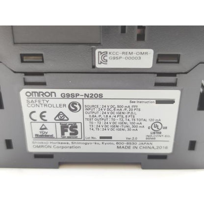 箱マジック書込いたみあり箱開封済み 未使用 オムロン OMRON G9SP-N20S Ver.2.0