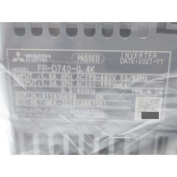 箱汚れ・いたみあり 2021年 新品 三菱 MITSUBISHI FR-D740-0.4K