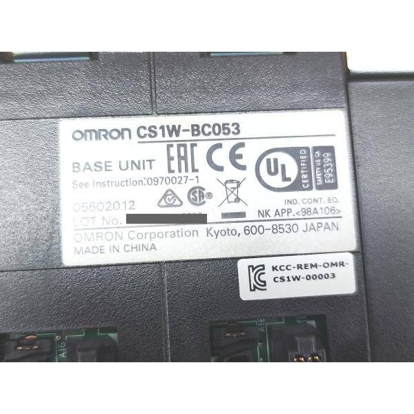 箱いたみあり 未使用 オムロン OMRON CS1W-BC053