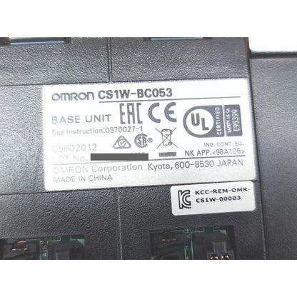 箱いたみあり 未使用 オムロン OMRON CS1W-BC053