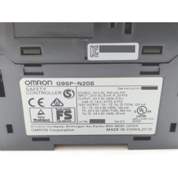 箱マジック書込あり 箱開封済み 未使用 オムロン OMRON G9SP-N20S Ver.2.0