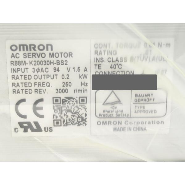 箱汚れあり 新品 オムロン OMRON R88M-K20030H-BS2