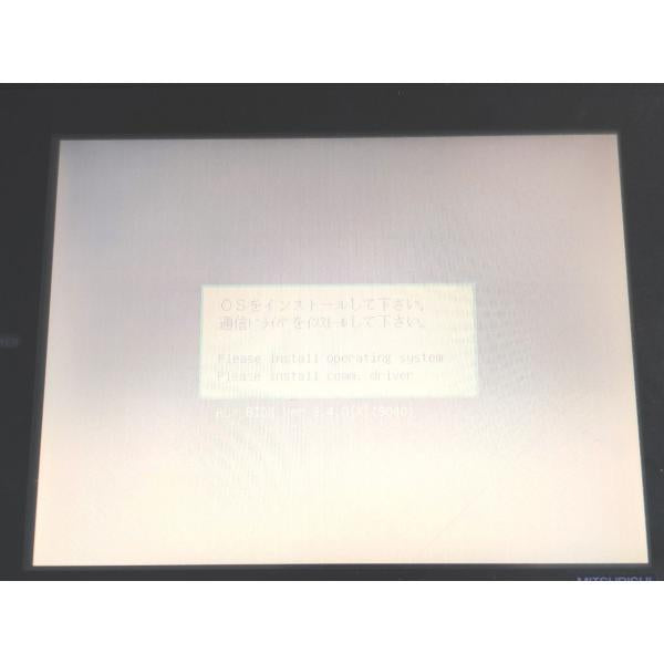 電源のみ動作確認済み 画面薄い 箱汚れあり 箱いたみあり 中古 三菱 MITSUBISHI A970GOT-SBA