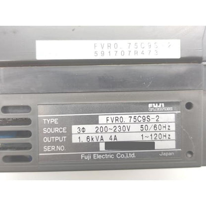 中古 富士電機 Fuji FVR0.75C9S-2 その1