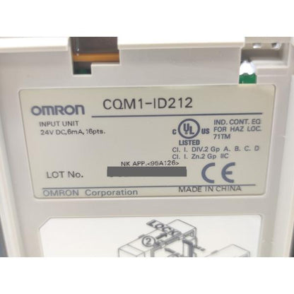 箱汚れあり 未使用 オムロン OMRON CQM1-ID212