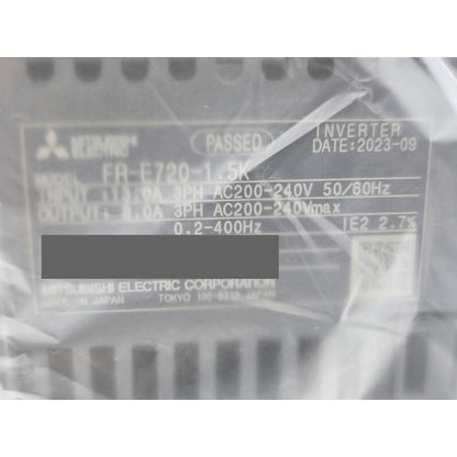 箱いたみ・汚れあり 2023年 未使用 三菱 MITSUBISHI FR-E720-1.5K