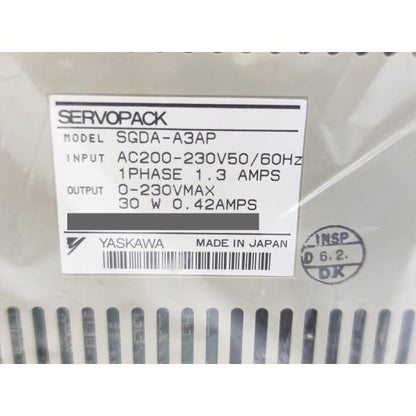箱いたみあり 未使用 安川電機 YASKAWA SGDA-A3AP
