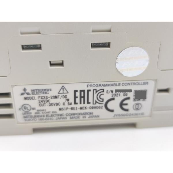 箱汚れいたみあり 2021年製 未使用 三菱 MITSUBISHI FX3S-20MT/DS
