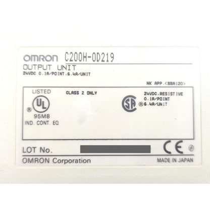 箱よごれ・いたみあり 中古 オムロン OMRON C200H-OD219