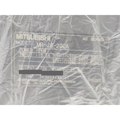 箱いたみあり たぶん未使用 2008年 三菱 MITSUBISHI MR-J3-200A