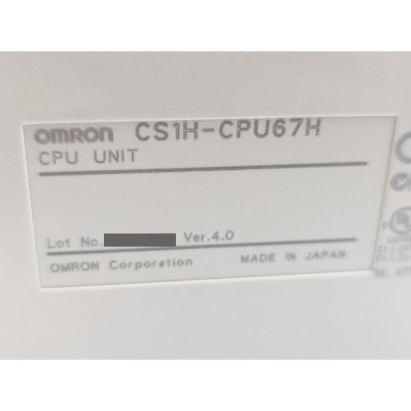箱マジック書込いたみあり 箱開封済み 未使用 オムロン OMRON CS1H-CPU67H Ver.4.0