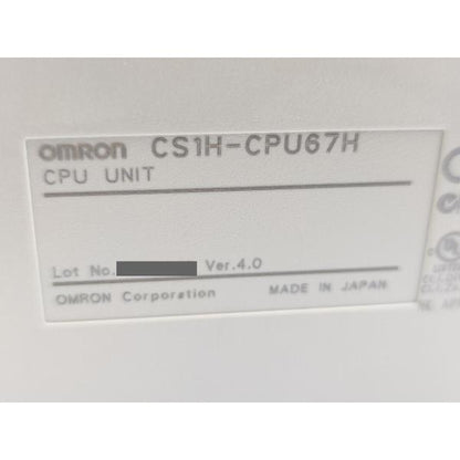 箱マジック書込いたみあり 箱開封済み 未使用 オムロン OMRON CS1H-CPU67H Ver.4.0